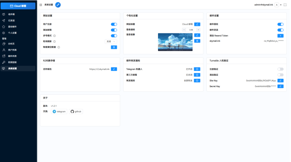 Email邮箱服务系统源码 支持邮件TG转发