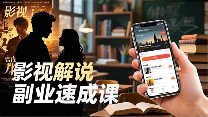 （16740期）Tk影视解说副业速成课，软件安装、全流程实操、爆款预设，新手两周变现-淘朋友