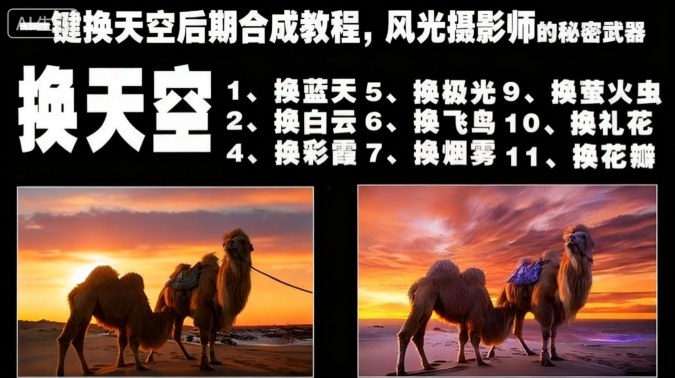 一键换天空后期合成教程，风光摄影师的秘密武器-淘朋友