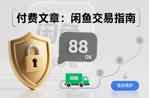 付费文章：闲鱼交易指南，怎么才能降低被坑被马扁的概率-淘朋友