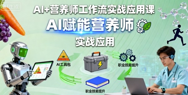 AI+营养师工作流实战应用课，AI赋能营养师-淘朋友