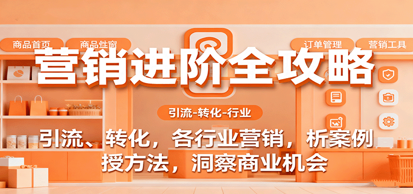 营销进阶全攻略,引流、转化,各行业营销,析案例,授方法,洞察商业机会-淘朋友