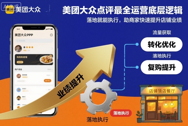 美团大众点评最全运营底层逻辑,落地就能执行,助商家快速提升店铺业绩 美团大众点评最全运营底层逻辑,落地就能执行,助商家快速提升店铺业绩