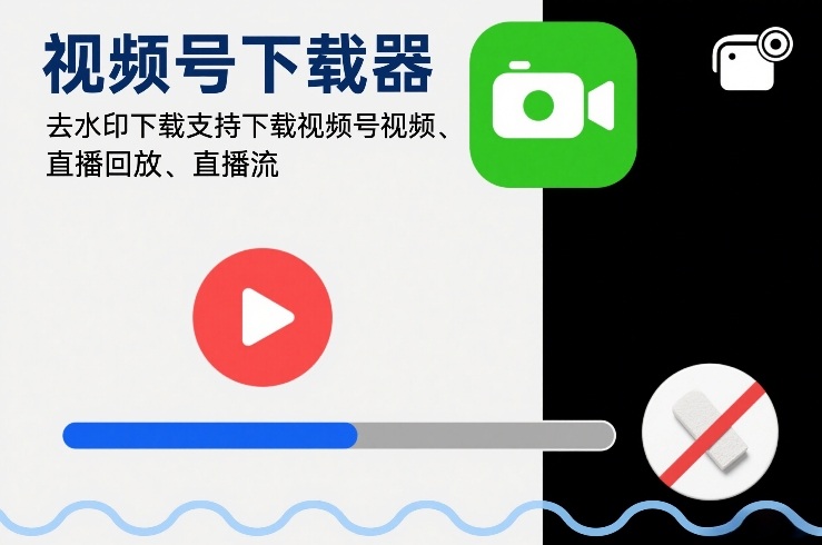 视频号下载器，去水印下载，支持下载视频号视频、直播回放、直播流-淘朋友