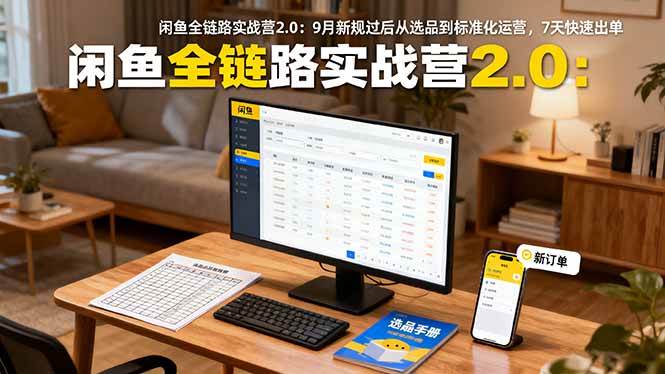 (16263期)闲鱼全链路实战营2.0:9月新规过后从选品到标准化运营,7天快速出单-淘朋友