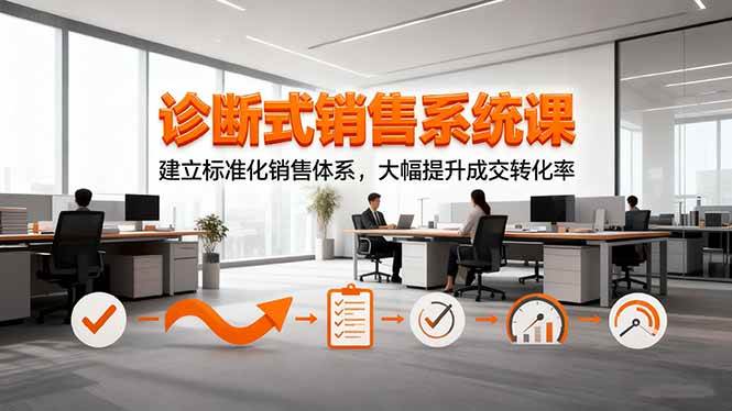 (16435期)诊断式销售系统课,建立标准化销售体系,大幅提升成交转化率-淘朋友