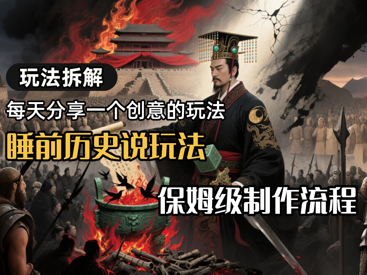 13条作品涨粉24.5万,全流程拆解睡前历史说,保姆级教程-淘朋友