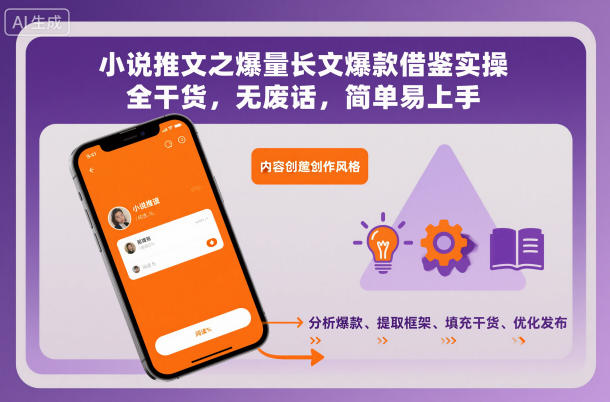 小说推文之爆量长文爆款借鉴实操，全干货，无废话，简单易上手-淘朋友