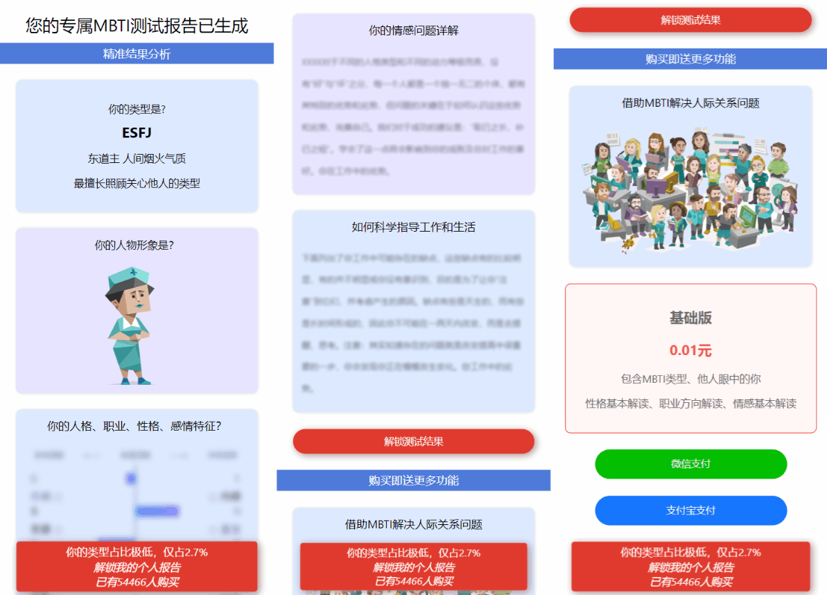 图片[4]-MBTI性格测试网站源码带h5端 亲测-淘朋友