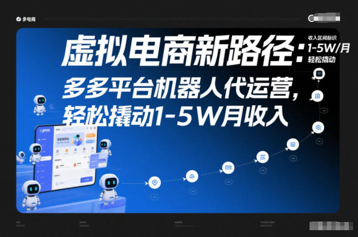 虚拟电商新路径:多多平台机器人代运营,轻松撬动1-5W月收入【揭秘】 虚拟电商新路径:多多平台机器人代运营,轻松撬动1-5W月收入【揭秘】