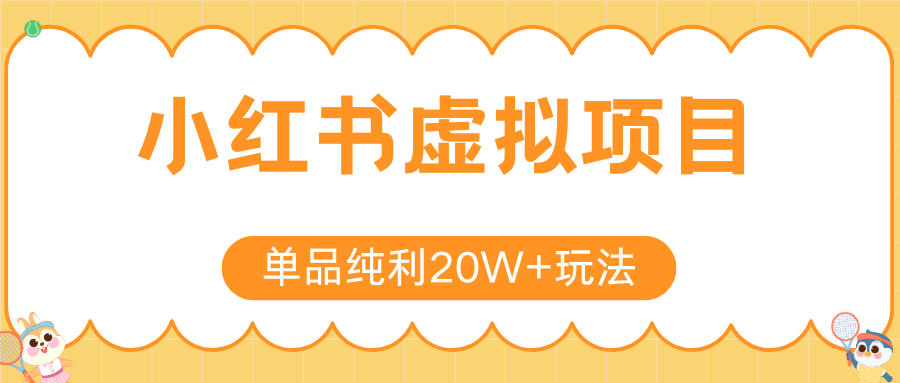小红书卖虚拟产品，单品纯利20W+玩法分享（节系列课程）-淘朋友