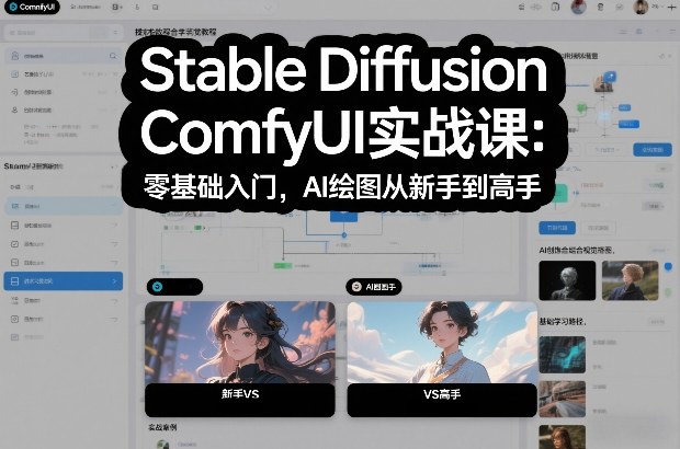 Stable Diffusion ComfyUI实战课：零基础入门，AI绘图从新手到高手-淘朋友