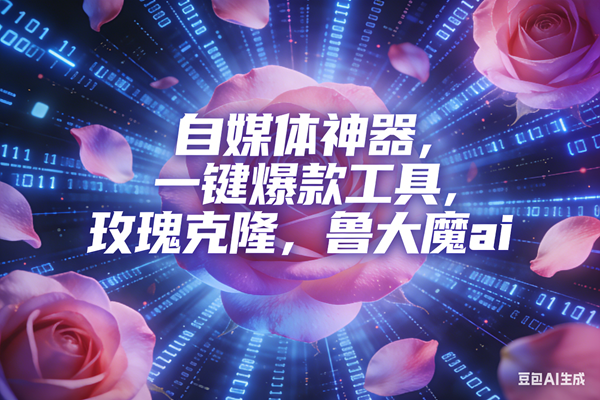 （16949期）ai鲁大魔，自媒体必备的软件，玫瑰克隆神器，一键爆款，详细教程-淘朋友