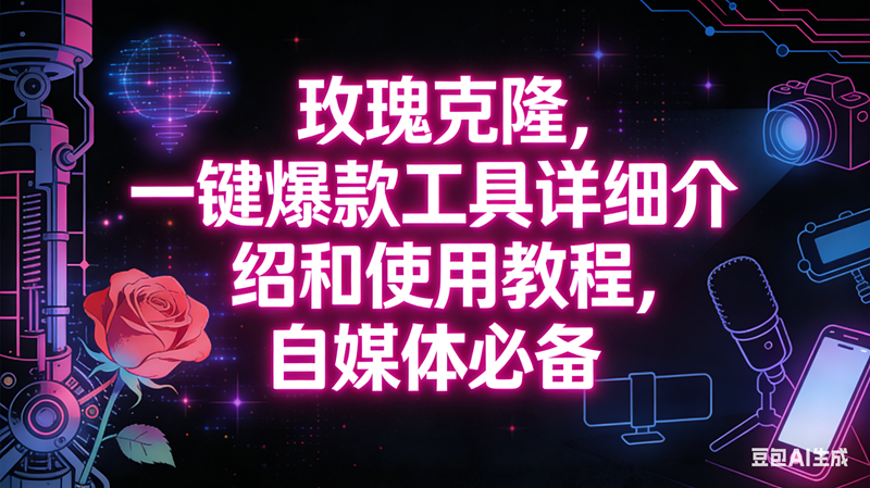 （16811期）玫瑰克隆工具，自媒体必备神器，一键爆款，详细介绍和使用教程-淘朋友
