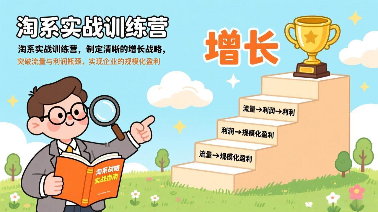 （17278期）淘系实战训练营，制定清晰的增长战略，突破流量与利润瓶颈，实现企业的规模化盈利-淘朋友