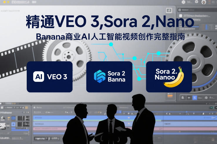 精通VEO 3，Sora 2，Nano Banana商业AI人工智能视频创作完整指南-淘朋友