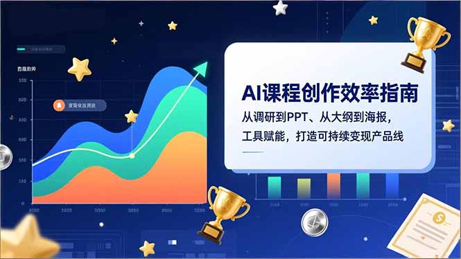 AI课程创作效率指南，从调研到PPT、从大纲到海报，工具赋能，打造可持续变现产品线-淘朋友