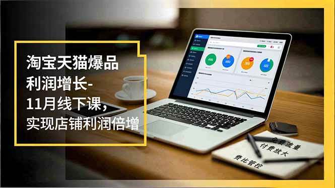 （16824期）淘宝天猫爆品利润增长-11月线下课，免费流量、付费放大、费比管控，实现店铺利润倍增-淘朋友