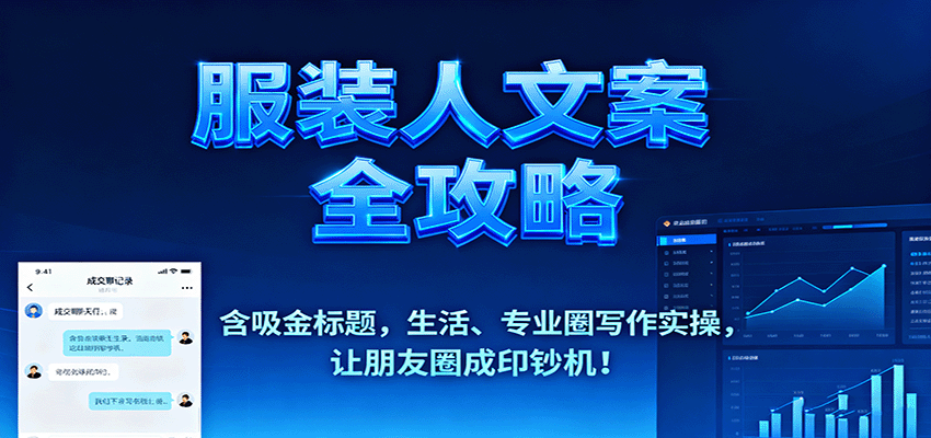 服装人文案全攻略,含吸金标题,生活、专业圈写作实操,让朋友圈成印钞机!-淘朋友
