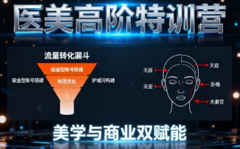 0-1000W医美高阶特训营课程，美学与商业双赋能-淘朋友