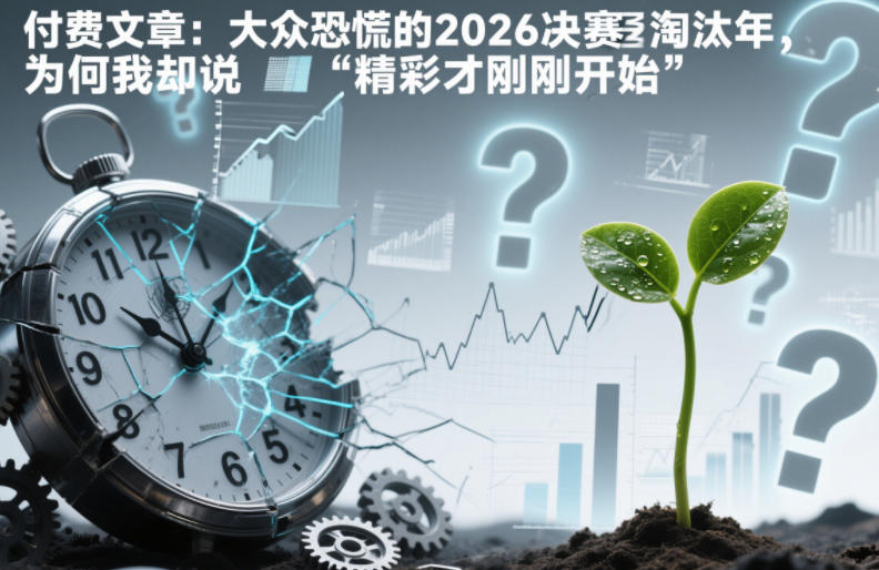 付费文章：大众恐慌的2026决赛淘汰年，为何我却说“精彩才刚刚开始”？-淘朋友