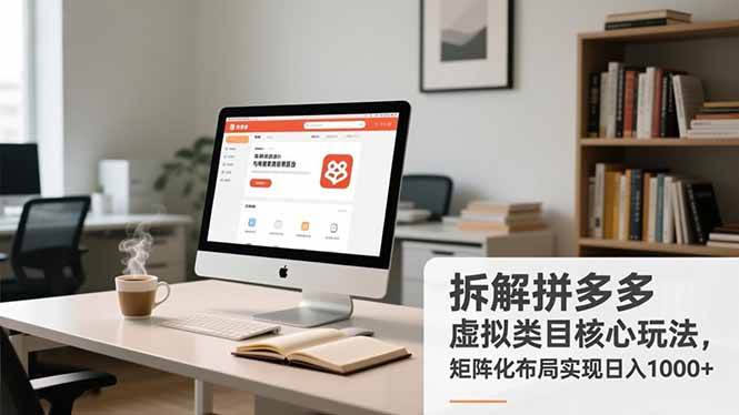 （16906期）拆解拼多多虚拟类目核心玩法，矩阵化布局实现日入1000+-淘朋友