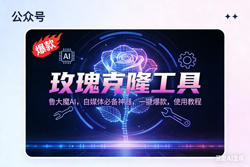 （16881期）玫瑰克隆神器，鲁大魔ai，自媒体必备，一键爆款工具，详细教程-淘朋友