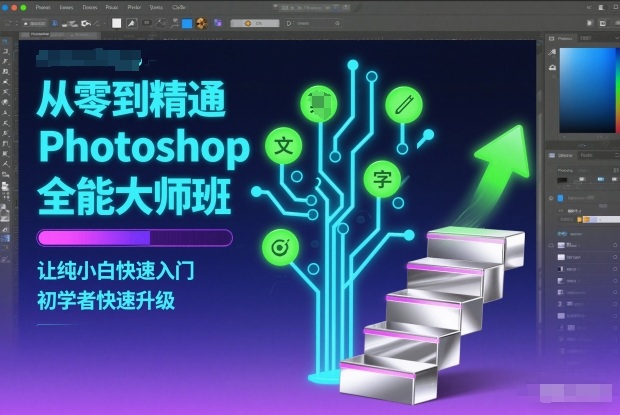 从零到精通Photoshop全能大师班，让纯小白快速入门，初学者快速升级-淘朋友