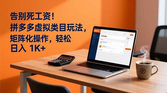 （16943期）告别死工资！拼多多虚拟类目玩法，矩阵化操作，轻松日入 1K+-淘朋友