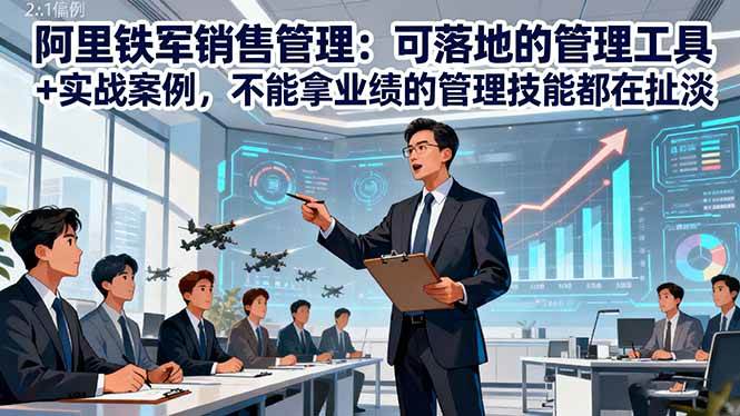 (16436期)阿里铁军销售管理:可落地的管理工具+实战案例,不能拿业绩的管理都在扯淡-淘朋友