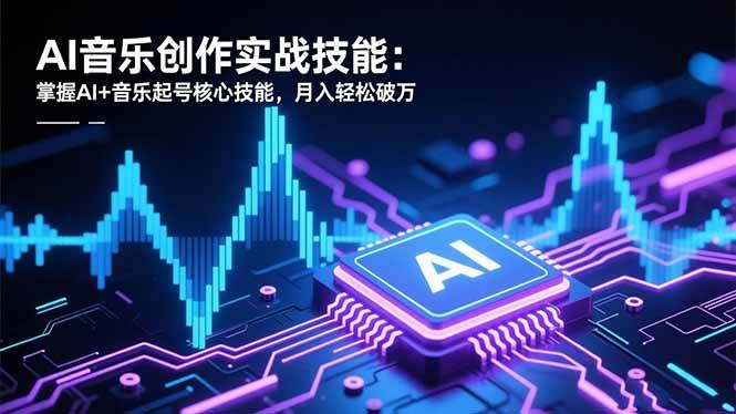 (16600期)AI音乐创作实战技能:掌握AI+音乐起号核心技能,月入轻松破万 (16600期)AI音乐创作实战技能:掌握AI+音乐起号核心技能,月入轻松破万