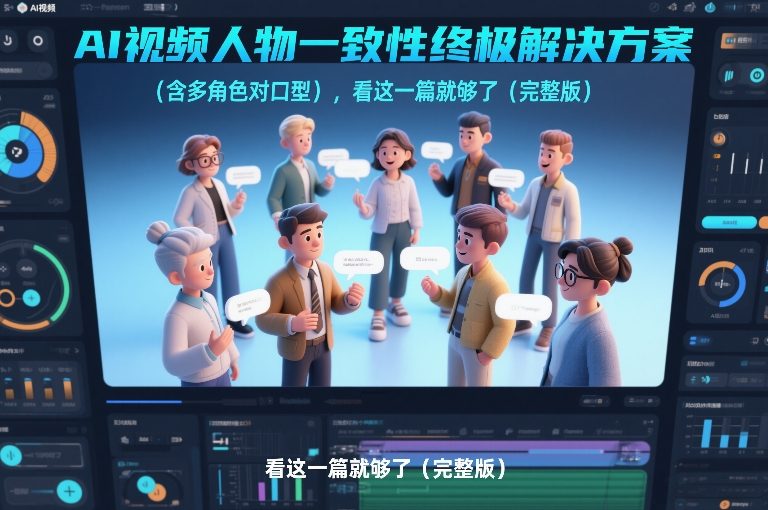 AI视频人物一致性终极解决方案(含多角色对口型),看这一篇就够了(完整版) AI视频人物一致性终极解决方案(含多角色对口型),看这一篇就够了(完整版)