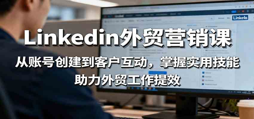 LinkedIn外贸营销课:从账号创建到客户互动,掌握实用技能,助力外贸工作提效-淘朋友