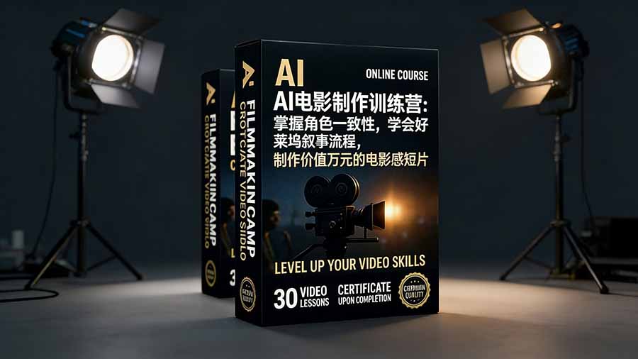 AI电影制作训练营:掌握角色一致性,学会好莱坞叙事流程,制作价值万元的电影感短片-淘朋友