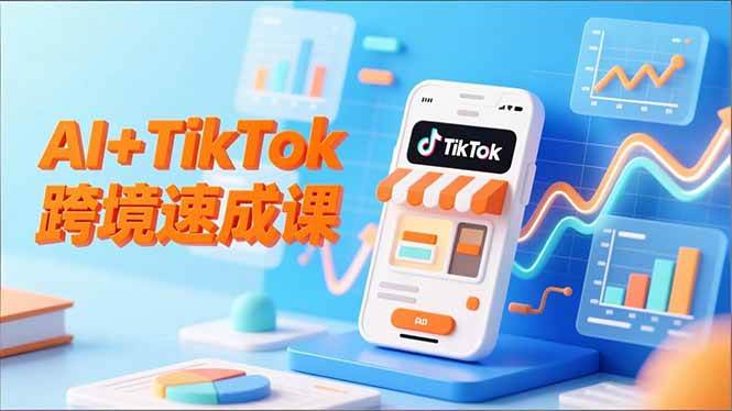 (16745期)AI+TikTok跨境速成课,智能翻译、店铺定位、流程拆解,7天高效上线运营-淘朋友