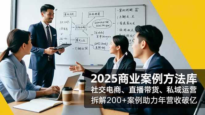 （16713期）2025商业案例方法库，社交电商、直播带货、私域运营，拆解200+案例助力年营收破亿-淘朋友