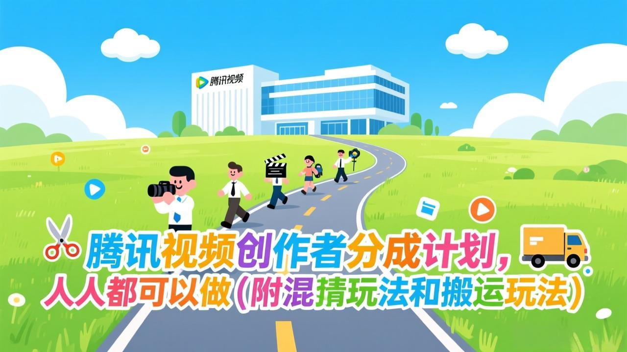 腾讯视频创作者分成计划，人人都可以做(附混剪玩法和搬运玩法-淘朋友