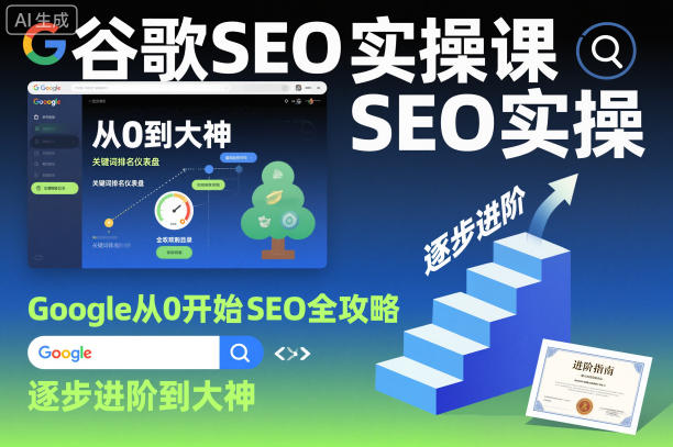 谷歌SEO实操课，Google从0开始SEO全攻略，逐步进阶到大神-淘朋友