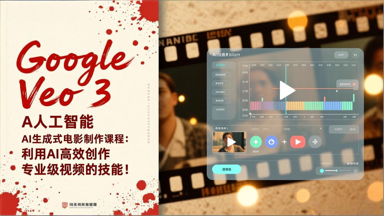 Google Veo 3人工智能AI生成式电影制作课程：利用AI高效创作专业级视频的技能！-淘朋友