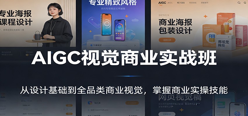 AIGC视觉商业实战班：从设计基础到全品类商业视觉，掌握商业实操技能-淘朋友