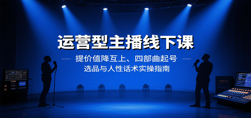 运营型主播线下课：提价值降互上、四部曲起号、选品与人性话术实操指南-淘朋友
