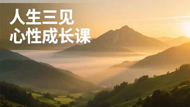 (16897期)人生三见心性成长课,见天地众生自己,搞透人性安顿身心,活出清晰自我,内在富足无价 (16897期)人生三见心性成长课,见天地众生自己,搞透人性安顿身心,活出清晰自我,内在富足无价