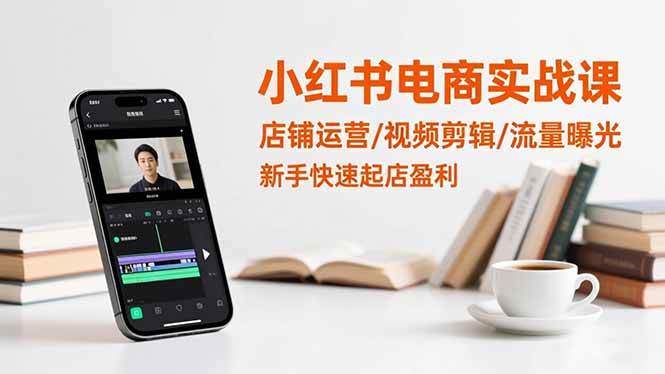 （16536期）小红书电商实战课：店铺运营/视频剪辑/流量曝光，新手快速起店盈利-淘朋友