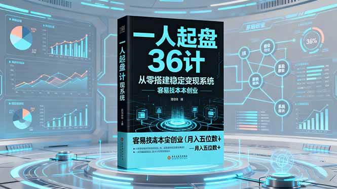 （16408期）一人起盘36计：从零搭建稳定变现系统，实现低成本创业，月入五位数+-淘朋友