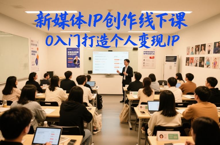 新媒体IP创作线下课，0入门打造个人变现IP-淘朋友