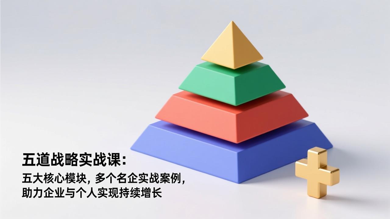 五道战略实战课：五大核心模块，多个名企实战案例，助力企业与个人实现持续增长-淘朋友
