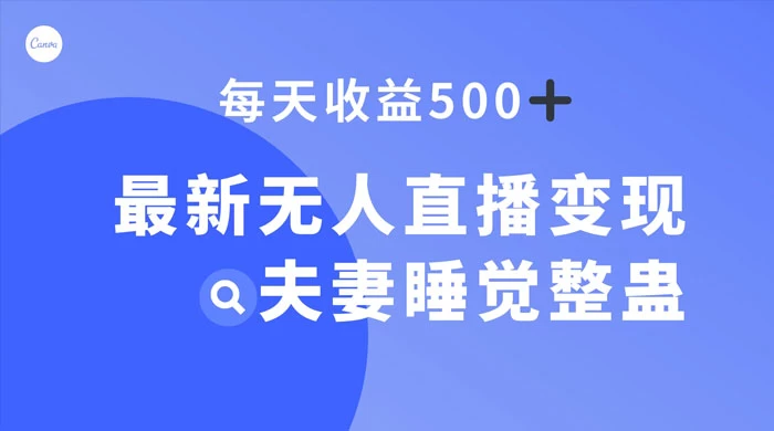 最新无人直播变现,夫妻睡觉整蛊,每天躺赚 500+-淘朋友