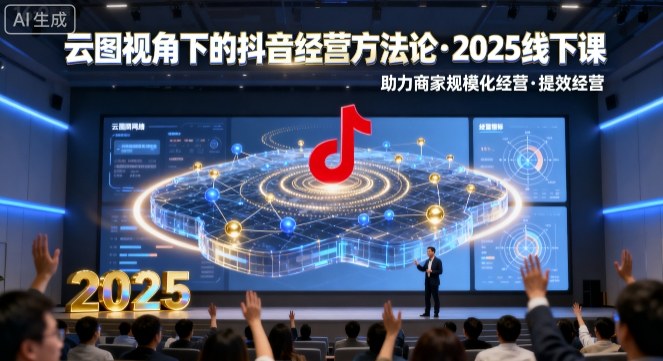 云图视角下的抖音经营方法论，2025线下课，助力商家规模化经营，提效经营（录音+字幕）-淘朋友