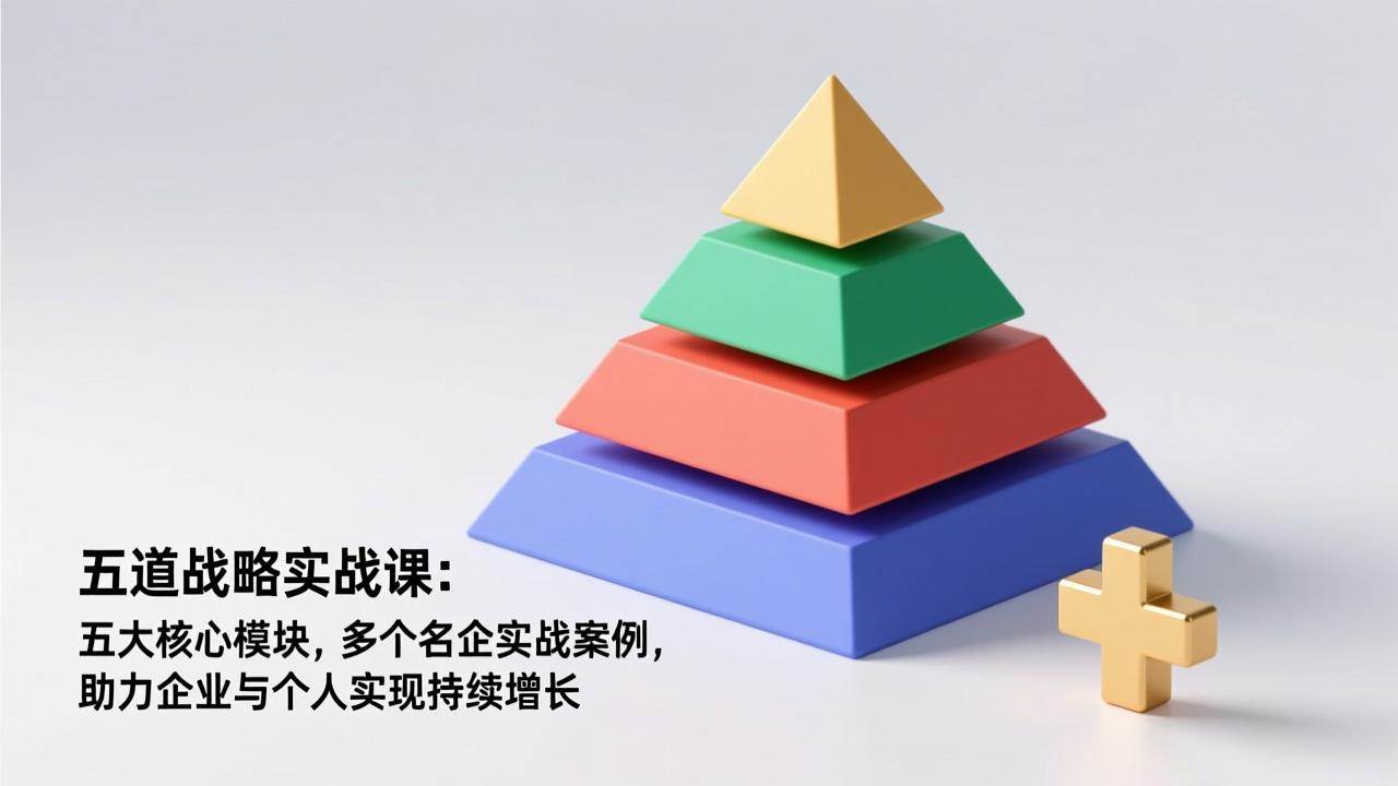 （17095期）五道战略实战课：五大核心模块，多个名企实战案例，助力企业与个人实现持续增长-淘朋友