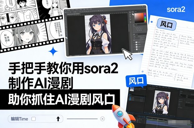 手把手教你用sora2制作AI漫剧，助你抓住AI漫剧风口-淘朋友